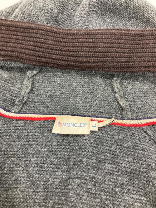 MONCLER（モンクレール）MONCLER (モンクレール) MAGLIONE TRICOT CARDIGAN グレー サイズ:Lの古着・服飾アイテム