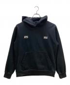 WIND AND SEA×Hysteric Glamourウィンダンシー×ヒステリックグラマー）の古着「プルオーバーパーカー 23/AW」｜ブラック
