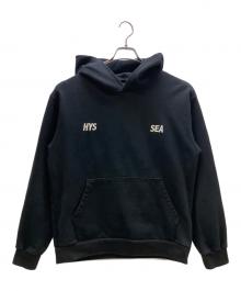 WIND AND SEA×Hysteric Glamour（ウィンダンシー×ヒステリックグラマー）の古着「プルオーバーパーカー 23/AW」｜ブラック