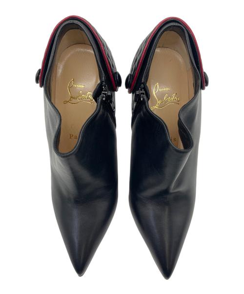 Christian Louboutin（クリスチャン・ルブタン）Christian Louboutin (クリスチャン・ルブタン) ブーティ ブラック×レッド サイズ:23.5cmの古着・服飾アイテム