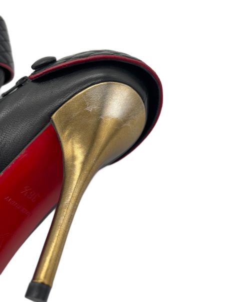 Christian Louboutin（クリスチャン・ルブタン）Christian Louboutin (クリスチャン・ルブタン) ブーティ ブラック×レッド サイズ:23.5cmの古着・服飾アイテム