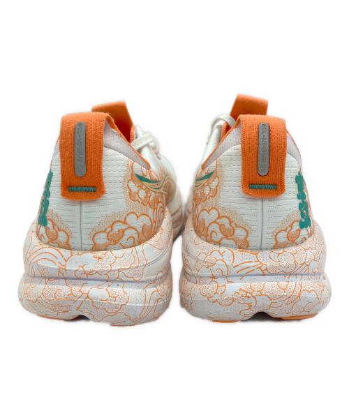 asics（アシックス）asics (アシックス) シューズ Gel-Nimbus 28 Tokyo ホワイト×オレンジ サイズ:26の古着・服飾アイテム