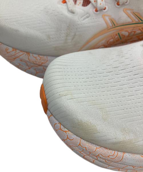 asics（アシックス）asics (アシックス) シューズ Gel-Nimbus 28 Tokyo ホワイト×オレンジ サイズ:26の古着・服飾アイテム