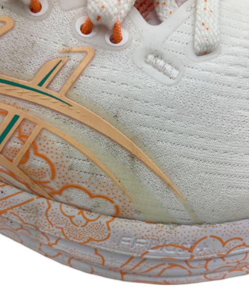 asics（アシックス）asics (アシックス) シューズ Gel-Nimbus 28 Tokyo ホワイト×オレンジ サイズ:26の古着・服飾アイテム