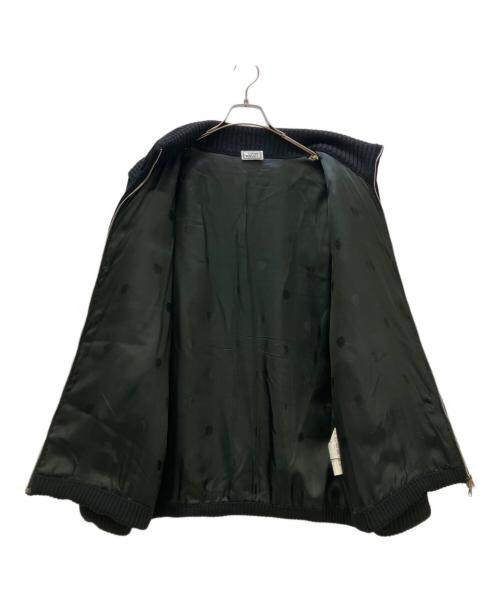 GIANNI VERSACE（ジャンニ・ヴェルサーチ）GIANNI VERSACE (ジャンニ・ヴェルサーチ) ニットジャケット ブラック サイズ:46の古着・服飾アイテム