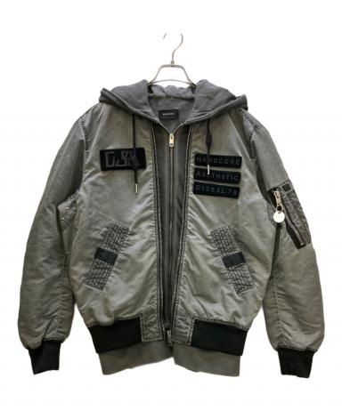 中古・古着通販】DIESEL (ディーゼル) レイヤード ボンバージャケット
