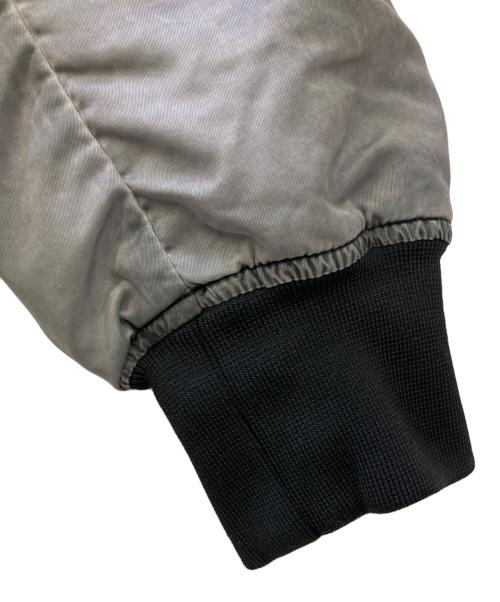 DIESEL（ディーゼル）DIESEL (ディーゼル) レイヤード ボンバージャケット グレー サイズ:Lの古着・服飾アイテム