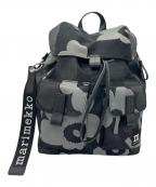 marimekkoマリメッコ）の古着「バックパック」｜ブラック×グレー