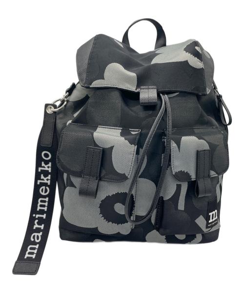 marimekko（マリメッコ）marimekko (マリメッコ) バックパック ブラック×グレーの古着・服飾アイテム