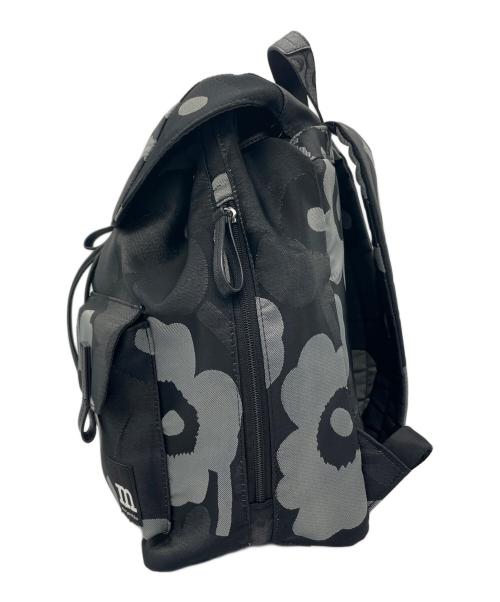 marimekko（マリメッコ）marimekko (マリメッコ) バックパック ブラック×グレーの古着・服飾アイテム