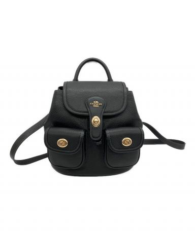中古・古着通販】COACH (コーチ) リュック ハドリー ブラック