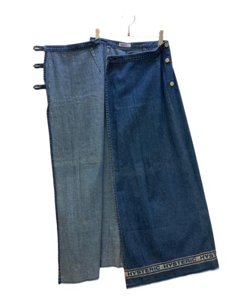 Hysteric Glamour（ヒステリックグラマー）Hysteric Glamour (ヒステリックグラマー) ラップスカート インディゴ サイズ:Freeの古着・服飾アイテム