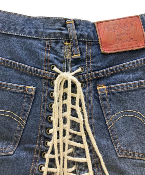 Hysteric Glamour（ヒステリックグラマー）Hysteric Glamour (ヒステリックグラマー) ミニスカート KINKY JEANS インディゴ サイズ:Freeの古着・服飾アイテム