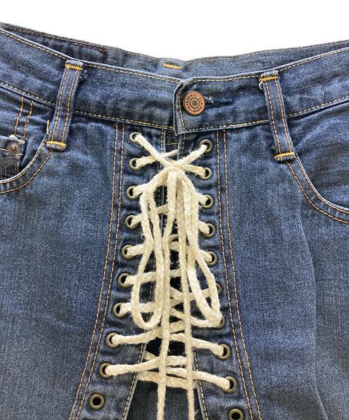 Hysteric Glamour（ヒステリックグラマー）Hysteric Glamour (ヒステリックグラマー) ミニスカート KINKY JEANS インディゴ サイズ:Freeの古着・服飾アイテム