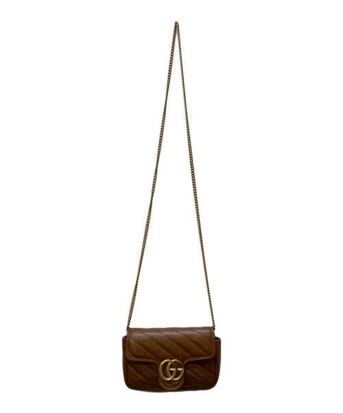 GUCCI（グッチ）GUCCI (グッチ) ショルダーポーチ ブラウンの古着・服飾アイテム