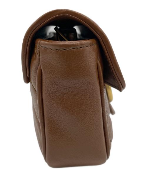 GUCCI（グッチ）GUCCI (グッチ) ショルダーポーチ ブラウンの古着・服飾アイテム
