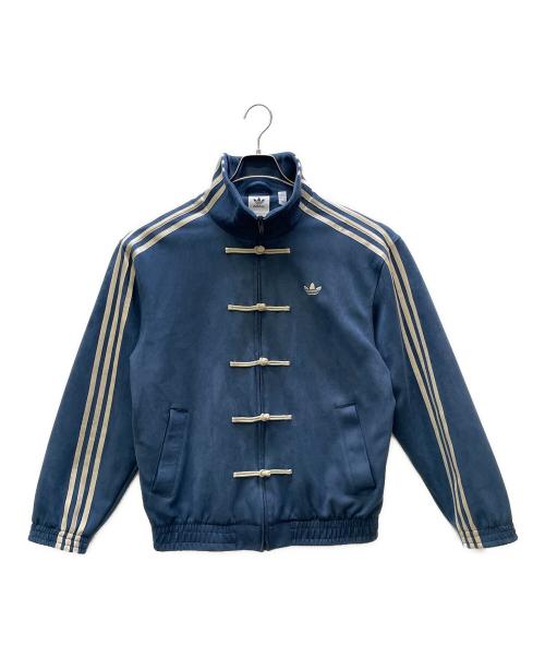 adidas（アディダス）adidas (アディダス) チャイナトラックジャケット ブルー サイズ:Sの古着・服飾アイテム