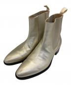 TOM FORDトムフォード）の古着「サイドゴアブーツ」｜シルバー