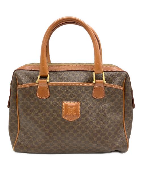 CELINE（セリーヌ）CELINE (セリーヌ) ミニボストンバッグ マカダム ブラウンの古着・服飾アイテム