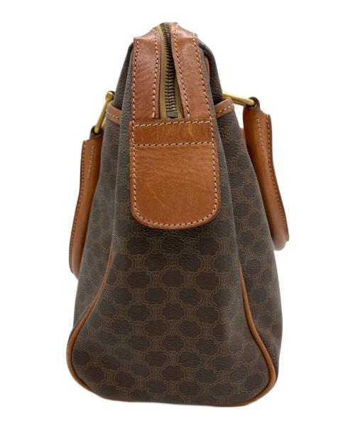 CELINE（セリーヌ）CELINE (セリーヌ) ミニボストンバッグ マカダム ブラウンの古着・服飾アイテム