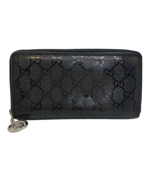 GUCCI（グッチ）GUCCI (グッチ) 長財布 ブラックの古着・服飾アイテム