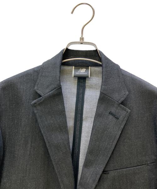 NEW BALANCE（ニューバランス）NEW BALANCE (ニューバランス) テーラードジャケット Denim Single Jacket ブラック サイズ:Sの古着・服飾アイテム