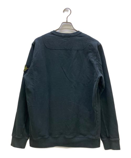STONE ISLAND（ストーンアイランド）STONE ISLAND (ストーンアイランド) クルーネックスウェット ブラック サイズ:Lの古着・服飾アイテム