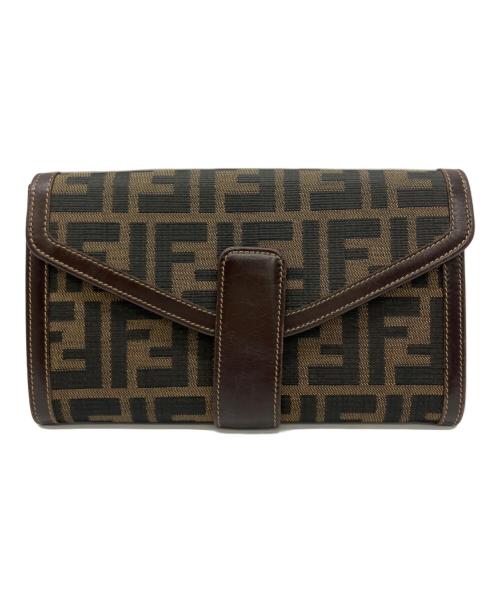 FENDI（フェンディ）FENDI (フェンディ) ロングウォレット 	ズッカ ブラウンの古着・服飾アイテム