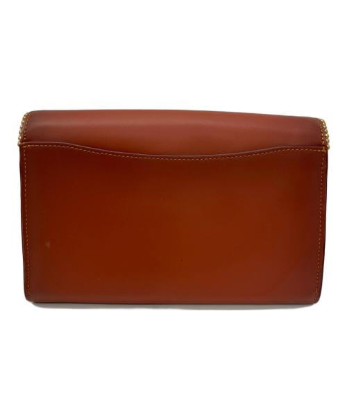 COACH（コーチ）COACH (コーチ) チェーンショルダーバッグ タビー チェーン クラッチ シグネチャー キャンバス ウィズ ビーズチェーン ブラウンの古着・服飾アイテム
