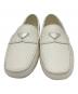 PRADA (プラダ) ドライビングシューズ ホワイト サイズ:8：20000円