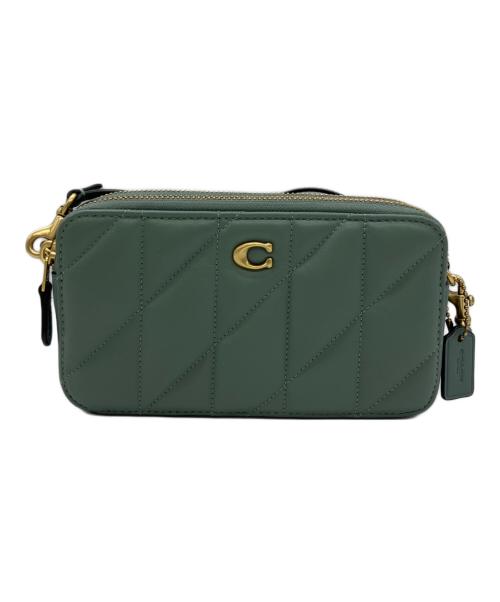 COACH（コーチ）COACH (コーチ) ショルダーバッグ キラ クロスボディ・ピロー キルティング グリーンの古着・服飾アイテム