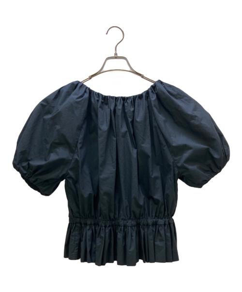 merlette（マーレット）merlette (マーレット) 半袖ブラウス 25SS Scoop Neck Blouse ネイビー サイズ:Sの古着・服飾アイテム