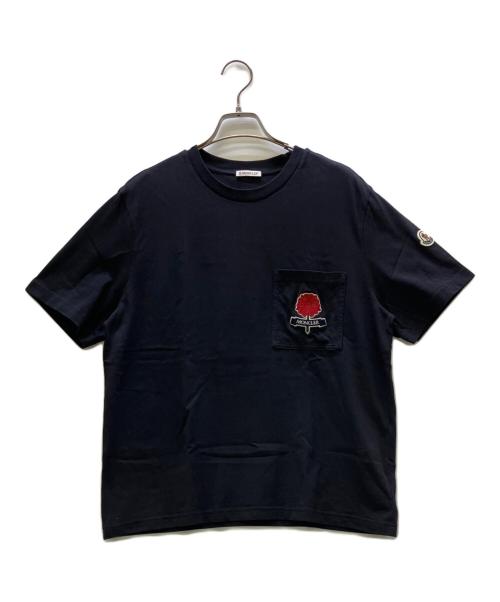 MONCLER（モンクレール）MONCLER (モンクレール) 半袖カットソー SS -T-SHIRT ネイビー サイズ:Lの古着・服飾アイテム