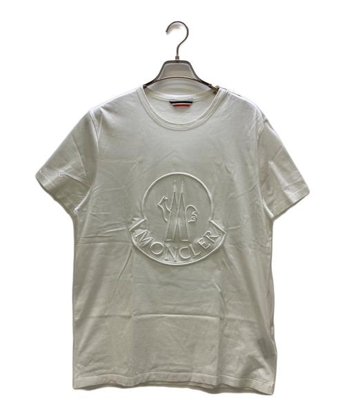 MONCLER（モンクレール）MONCLER (モンクレール) 半袖カットソー MAGLIA T SHIRT ホワイト サイズ:2の古着・服飾アイテム
