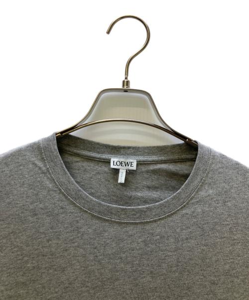 LOEWE（ロエベ）LOEWE (ロエベ) 半袖カットソー アナグラム 刺繍 ロゴ クルーネック Tシャツ グレー サイズ:Mの古着・服飾アイテム