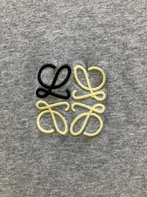 LOEWE（ロエベ）LOEWE (ロエベ) 半袖カットソー アナグラム 刺繍 ロゴ クルーネック Tシャツ グレー サイズ:Mの古着・服飾アイテム