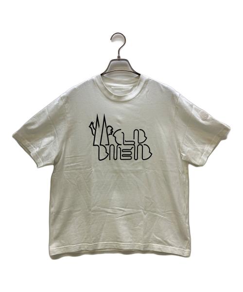 MONCLER（モンクレール）MONCLER (モンクレール) 半袖カットソー SS T SHIRT ホワイト サイズ:Mの古着・服飾アイテム