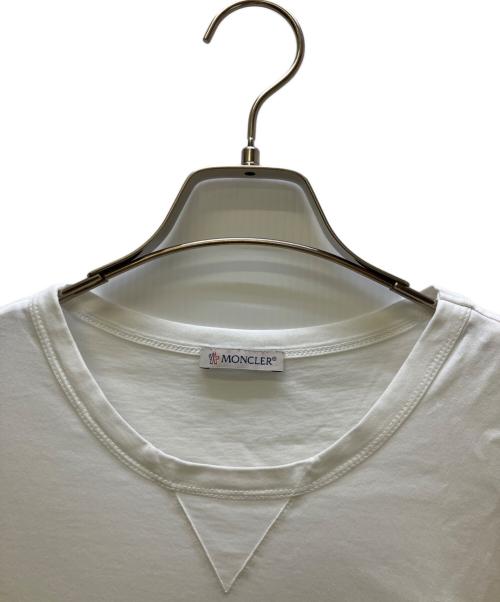 MONCLER（モンクレール）MONCLER (モンクレール) 半袖カットソー MAGLIA T SHIRT ホワイト サイズ:Lの古着・服飾アイテム