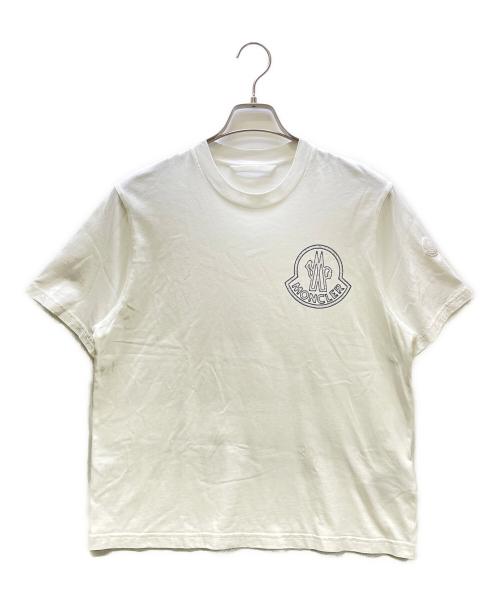 MONCLER（モンクレール）MONCLER (モンクレール) 半袖カットソー ホワイト サイズ:Mの古着・服飾アイテム