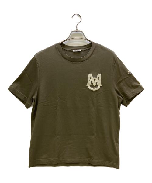 MONCLER（モンクレール）MONCLER (モンクレール) 半袖カットソー SS T SHIRT オリーブ サイズ:Lの古着・服飾アイテム