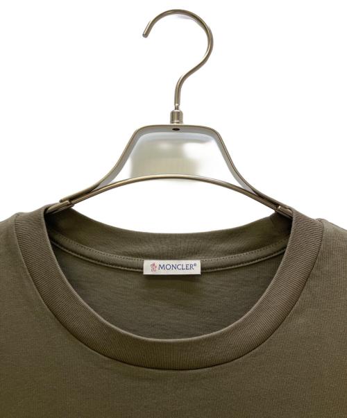 MONCLER（モンクレール）MONCLER (モンクレール) 半袖カットソー SS T SHIRT オリーブ サイズ:Lの古着・服飾アイテム