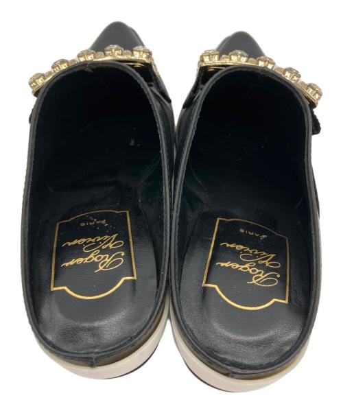 Roger Vivier（ロジェ ヴィヴィエ）Roger Vivier (ロジェ ヴィヴィエ) ミュール ブラック×ホワイト サイズ:36の古着・服飾アイテム