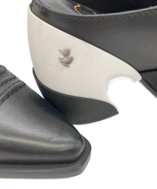 Roger Vivier（ロジェ ヴィヴィエ）Roger Vivier (ロジェ ヴィヴィエ) ミュール ブラック×ホワイト サイズ:36の古着・服飾アイテム