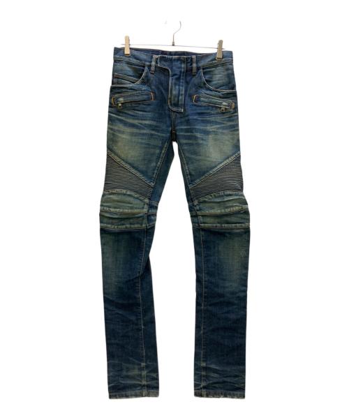 BALMAIN（バルマン）BALMAIN (バルマン) バイカーデニム インディゴ サイズ:27の古着・服飾アイテム