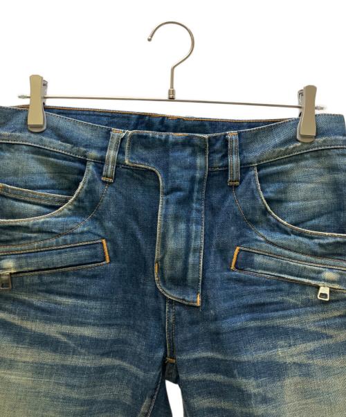 BALMAIN（バルマン）BALMAIN (バルマン) バイカーデニム インディゴ サイズ:27の古着・服飾アイテム