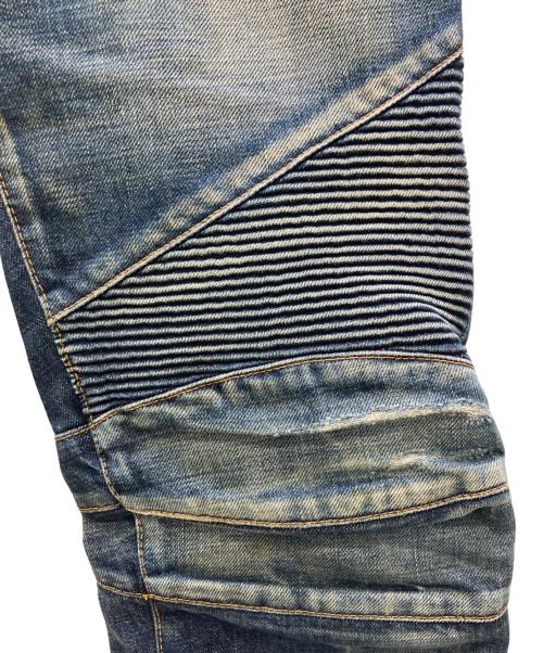 BALMAIN（バルマン）BALMAIN (バルマン) バイカーデニム インディゴ サイズ:27の古着・服飾アイテム