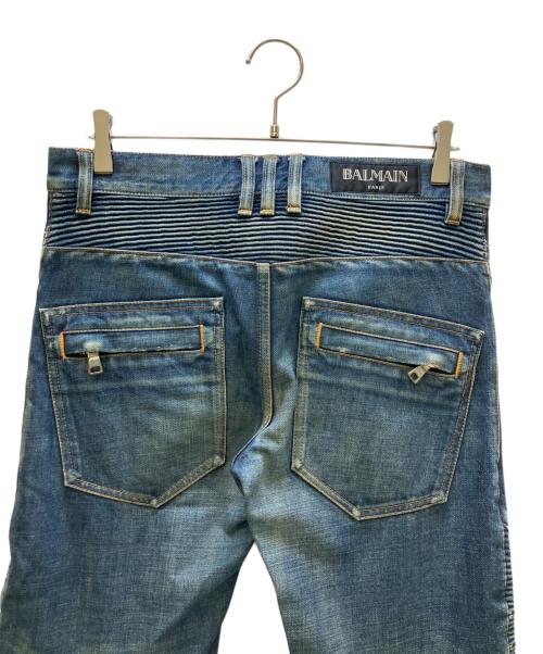 BALMAIN（バルマン）BALMAIN (バルマン) バイカーデニム インディゴ サイズ:27の古着・服飾アイテム