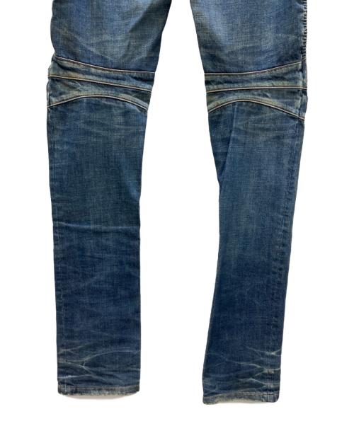 BALMAIN（バルマン）BALMAIN (バルマン) バイカーデニム インディゴ サイズ:27の古着・服飾アイテム