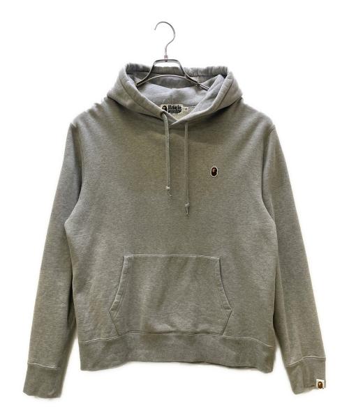 A BATHING APE（アベイシングエイプ）A BATHING APE (アベイシングエイプ) プルオーバーパーカー グレー サイズ:XLの古着・服飾アイテム