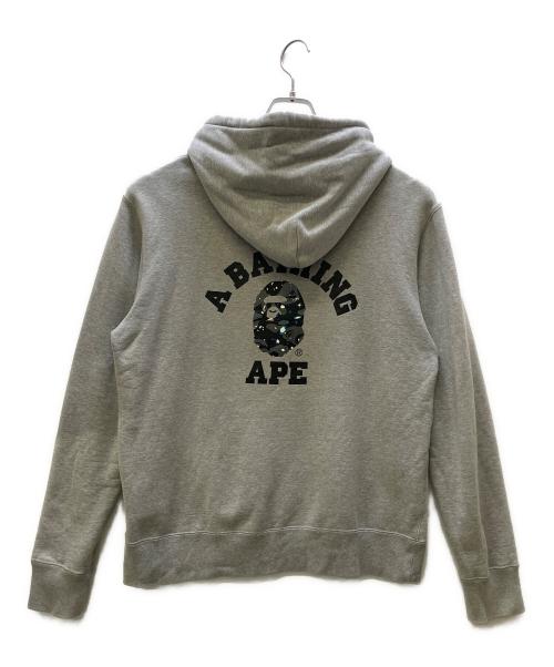 A BATHING APE（アベイシングエイプ）A BATHING APE (アベイシングエイプ) プルオーバーパーカー グレー サイズ:XLの古着・服飾アイテム